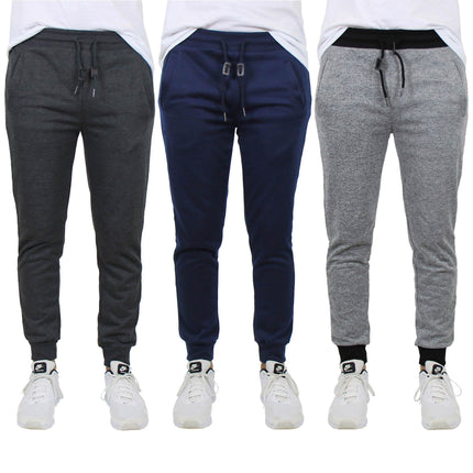 3-Pack: Men's French Terry Slim-Fit Jogger