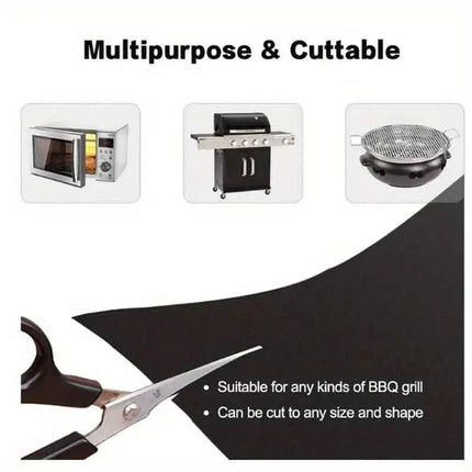 3-Pack: Non-Stick BBQ Grill Mesh Mats