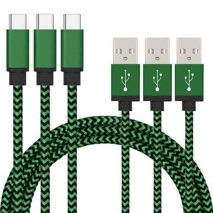 3-Pack: Nylon Braided Cables