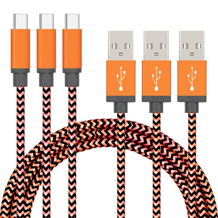 3-Pack: Nylon Braided Cables