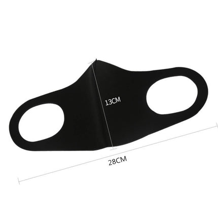 3-Pack: Reusable Black Face Mask