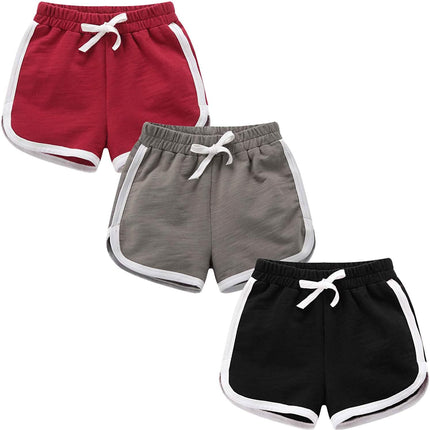 3-Pack: Running Athletic Cotton Shorts