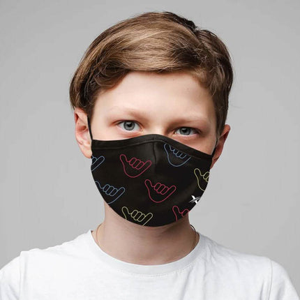 3-Pack: Two-Layer Reusable Kids Face Mask with Adjustable Earloop