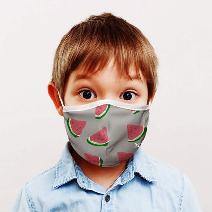 3-Pack: Two-Layer Reusable Kids Face Mask with Adjustable Earloop