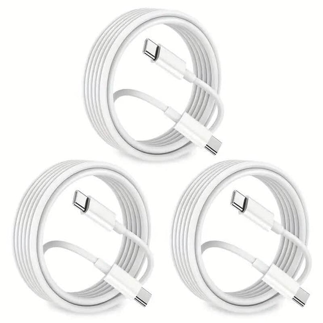 3-Pack: USB-C Fast Charging Cables
