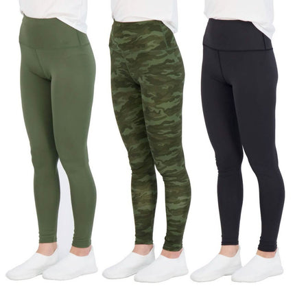 3-Pack: Women's Active Athletic Performance Leggings