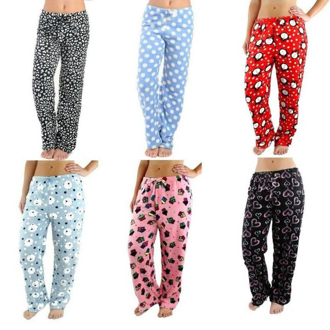 3-Pack: Women's Soft and Plush Pajama Pants