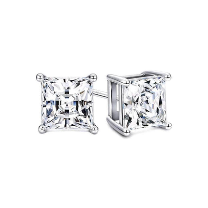 3-Pair Set: Sterling Silver Swarovski Elements Crystal Studs