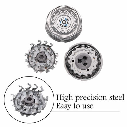 3-Piece: Desfaidy SH70/62 Electronic Shaver Head Cutter Replacement Blades Parts