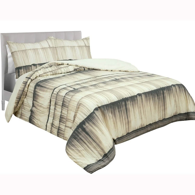 3-Piece: Global Stria Stripe Comforter Set