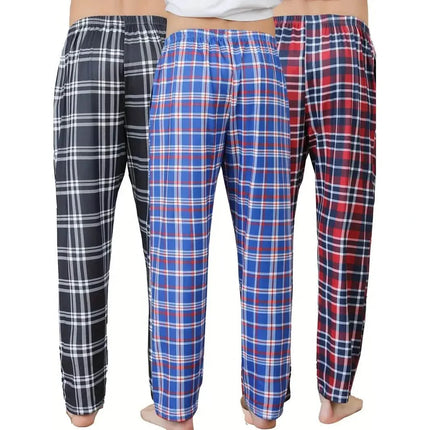 3-Piece: Mens Pajama Pants Loungewear Sleepwear Pijama
