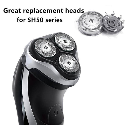 3-Piece: Replacement Shaver Heads for Norelco Philips SH50