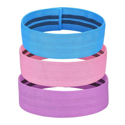 3-Piece: Resistance Loop Bands Hip Legs Training Set