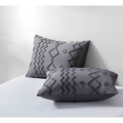 3-Piece Set: Bibb Home Tufted Clipped Duvet Cover