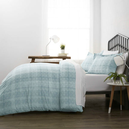 3-Piece Set: Polkadot Patterned Duvet Cover