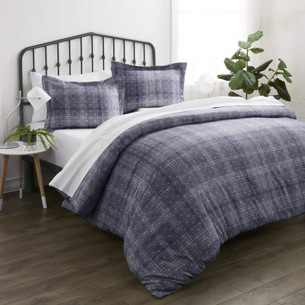 3-Piece Set: Polkadot Patterned Duvet Cover