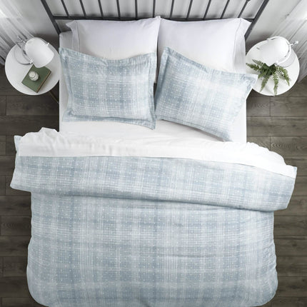 3-Piece Set: Polkadot Patterned Duvet Cover