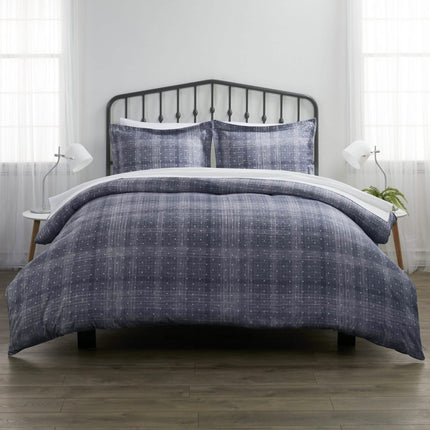 3-Piece Set: Polkadot Patterned Duvet Cover
