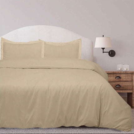 3-Piece Set: Royal Linens Double Brushed Full Duvet Covers With Zipper Closure