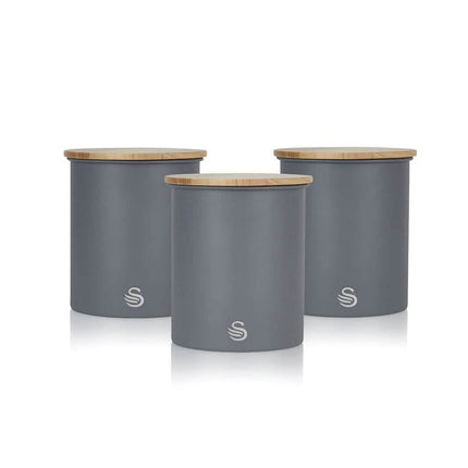 3-Piece Set: Swan Nordic Canisters