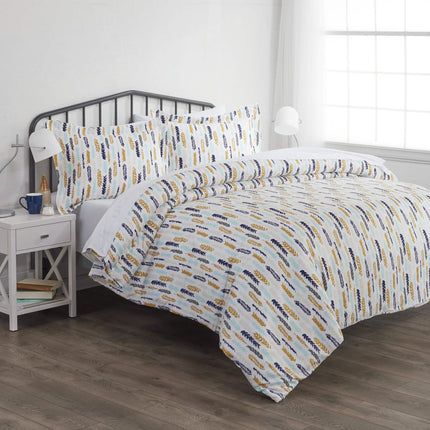 3-Piece: Wings Patterned Duvet Cover Set