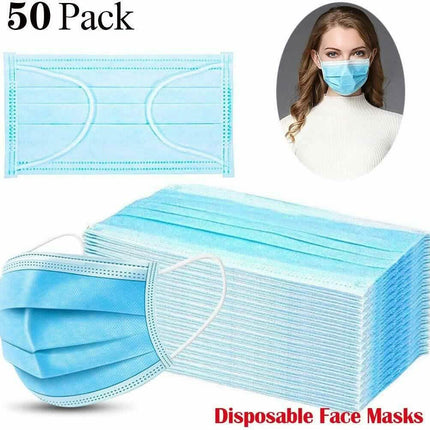 3-Ply Disposable Masks Non-Medical Sanitary Surgical Earloop Face Mask Lot