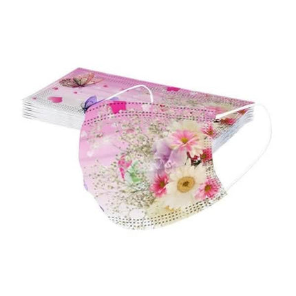 3-Ply Ear Loop Butterfly Printed Mask