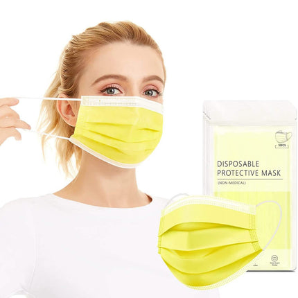 3-Ply Non-Woven Cup Dust Disposable Face Masks with Elastic Earloop