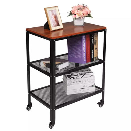 3-Tier Kitchen Microwave Cart Standing Bakers Rack Storage Cart