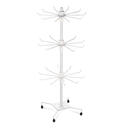 3-Tier Metal Jewelry Rack 30-Hook Necklaces Bracelets Display Stand