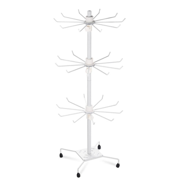 3-Tier Metal Jewelry Rack 30-Hook Necklaces Bracelets Display Stand