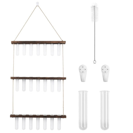 3-Tier Wall Hanging Glass Tube Planter