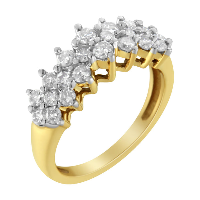 1 Ct Diamond Ring 10K Yellow Gold | Round Cut Bridal & Fashion Ring