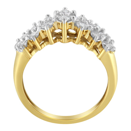 1 Ct Diamond Ring 10K Yellow Gold | Round Cut Bridal & Fashion Ring