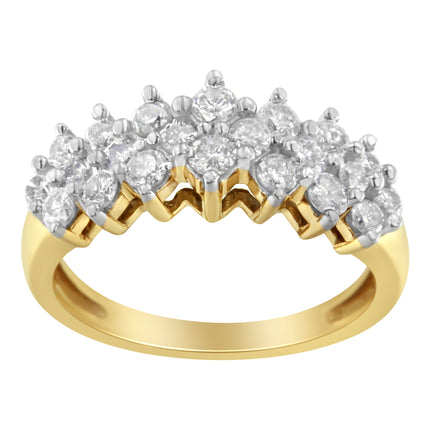 1 Ct Diamond Ring 10K Yellow Gold | Round Cut Bridal & Fashion Ring