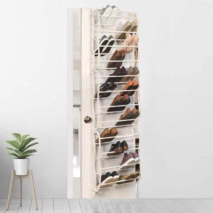 30-Pair: Over the Door Shoe Storage Rack