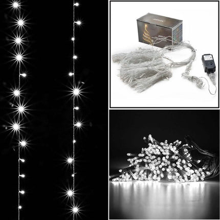 300 LED Curtain Light Safety Voltage Operated - 8 Lighting Modes