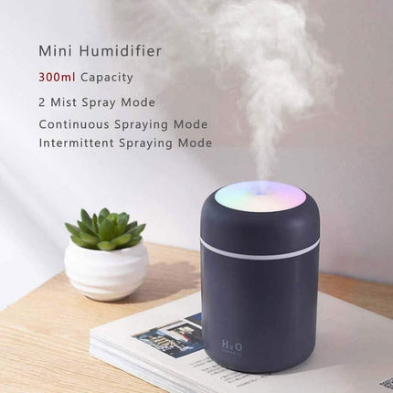 300ml Mini Portable Humidifier Ultra Quiet Aromatherapy Essential Oil