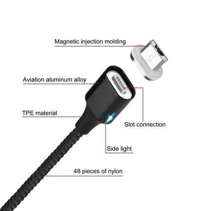3.0A Magnetic Micro USB Android Interface Fast Charging
