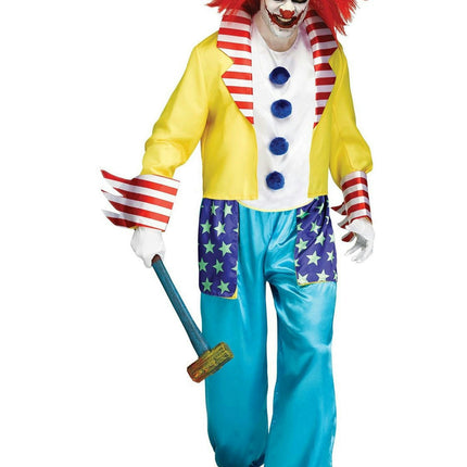 Fun World Men's Wicked Clown Master Adult Costume Standard Size