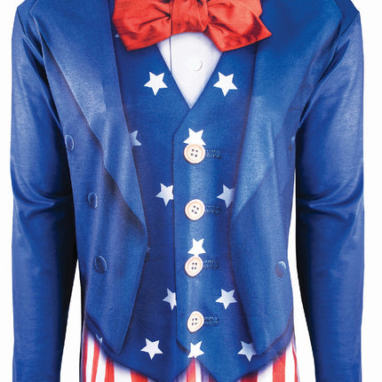 Instantly Patriotic Realistic Uncle Sam Sublimation T-Shirt Adult Size Large