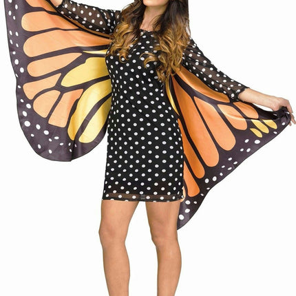 Fun World Women's Fluttery Monarch Butterfly Adult Costume S/M 2-8