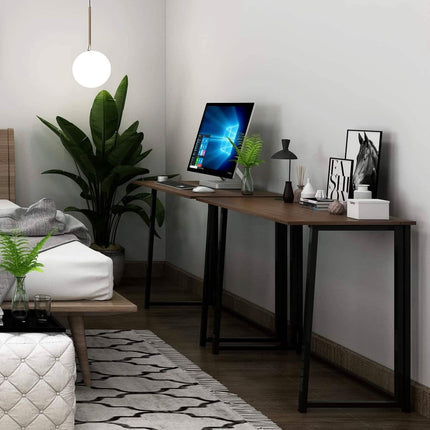 31.5" Small Desk No-Assembly Folding Computer Desk