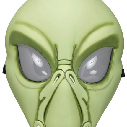 Fun World Green Alien Face Plastic Character Costume Mask