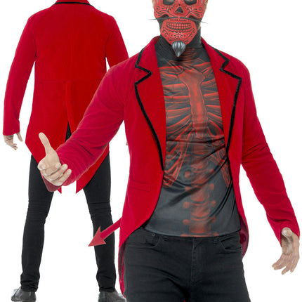 Smiffy's Men's Day of the Dead Devil Adult Costume Medium