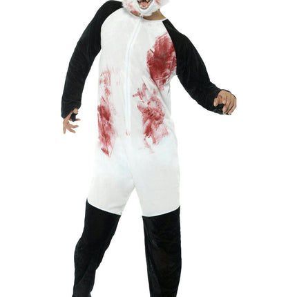 Smiffy's Men's Deluxe Zombie Panda Adult Costume and Mask Size Medium Gory
