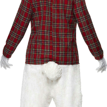 Men's Rabid Rabbit Costume Jacket Top Cravat and Trousers With Mask Size Large