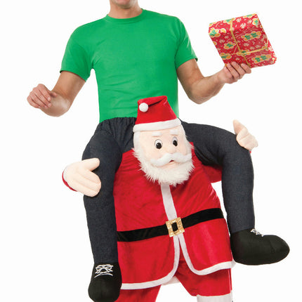Special Delivery From Santa Man Riding Santa Claus Christmas Mascot Costume