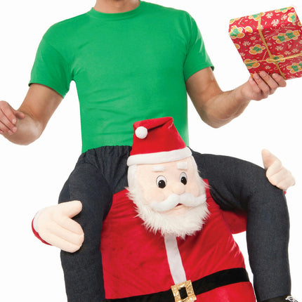 Special Delivery From Santa Man Riding Santa Claus Christmas Mascot Costume