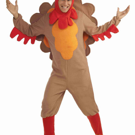 Fleece Turkey Adult Thanksgiving Costume X-Large